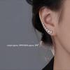 Серьги-гвоздики из стерлингового серебра 925 пробы с цирконами - 2026 Женский стиль Осень/Зима Высокий класс