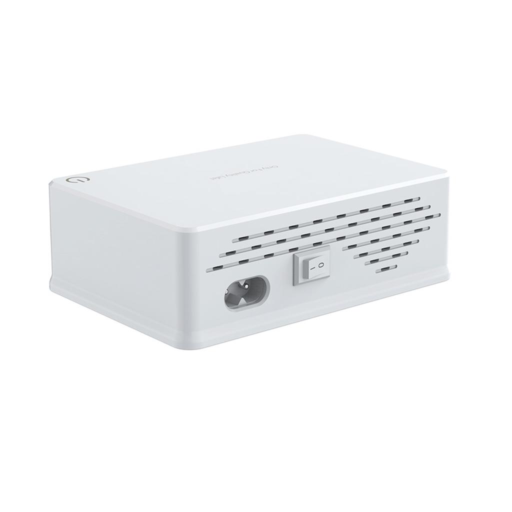 Настенное зарядное устройство USB 110 Вт 5-портовая зарядная станция USB Многопортовое зарядное устройство USB-концентратор Компактный размер с ЖК-дисплеем