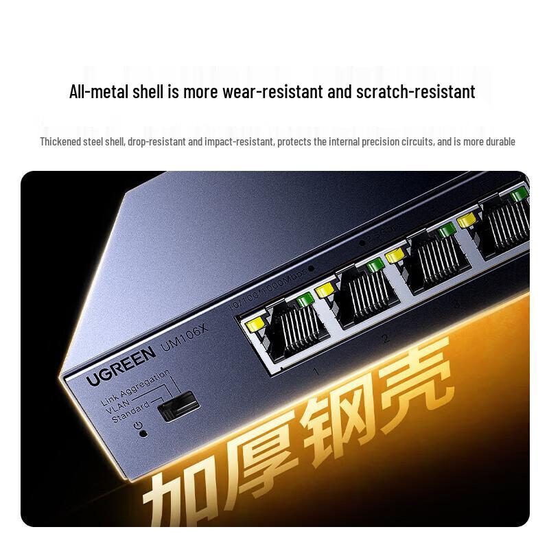Ugreen 8-портовый Ethernet-коммутатор 2,5G с 10G SFP+