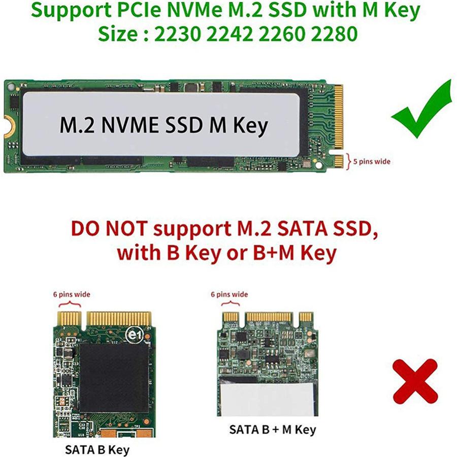 Адаптер M.2 NVME SSD на USB 3.1 PCI-E на USB-A 3.0 Внутренняя карта-конвертер Новый