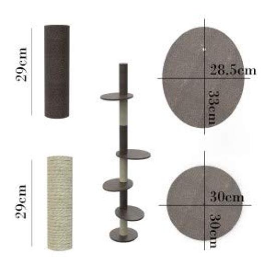 Кошачья игровая комната с башней 3 яруса