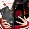 Чехол для Samsung Galaxy A70 A70s A50 A30s A04s A20s A20e A02 A02s A03 A42 M52 M31 M04, чехол с розой, тюльпаном, зелеными побегами, цветами
