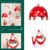 Christmas Tree Pendant Parachute Santa/Snowman/Deer Hanging Ornament Resin Home Decoration Handmade Party Supplies