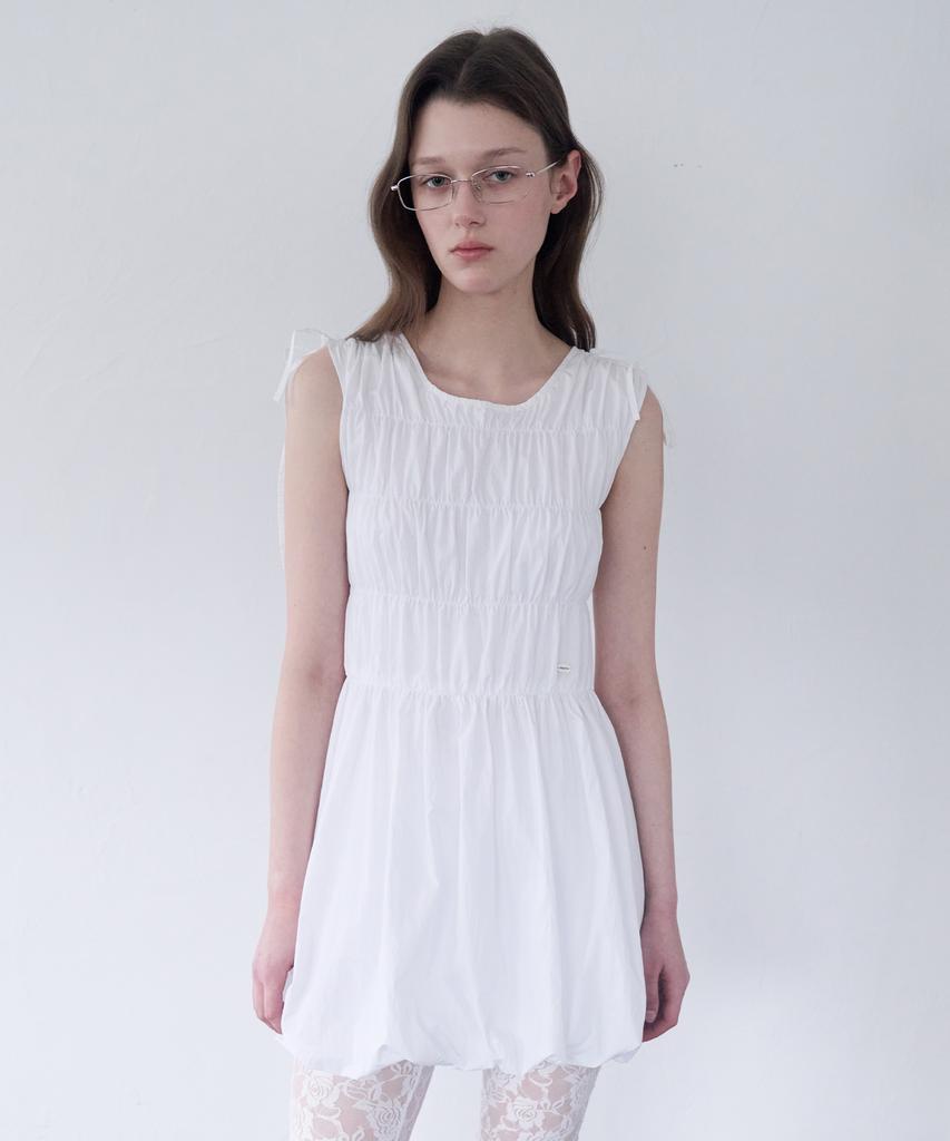 Lora Lora Balloon Mini One Piece White
