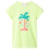 Fluorescent Yellow T-shirt for Children 92/104/116/128/140
