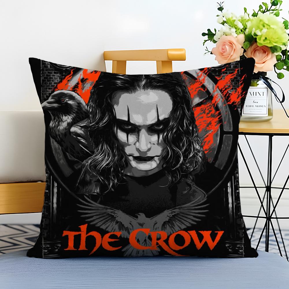 RRaven CCrow Movie Cushion Cover Washable Linen Pillowcase Soft for Sofa Bed Cozy Home Room Decor