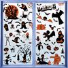 Dead Tree Window Decorations 9 Sheets Halloween Clings, Happy Pumpkins Witch Ghost Bats Castle Reusable Clings Stickers, PVC Waterproof Decals