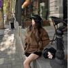 Womens Stand Collar Wool Blend Short Coat 2027 Fall Winter Lazy Style Casual Outerwear