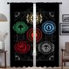 Magic the Gathering затемняющие шторы для комнаты 2 панели шторы для спальни украшение на Хэллоуин перегородка домашний интерьер шторы