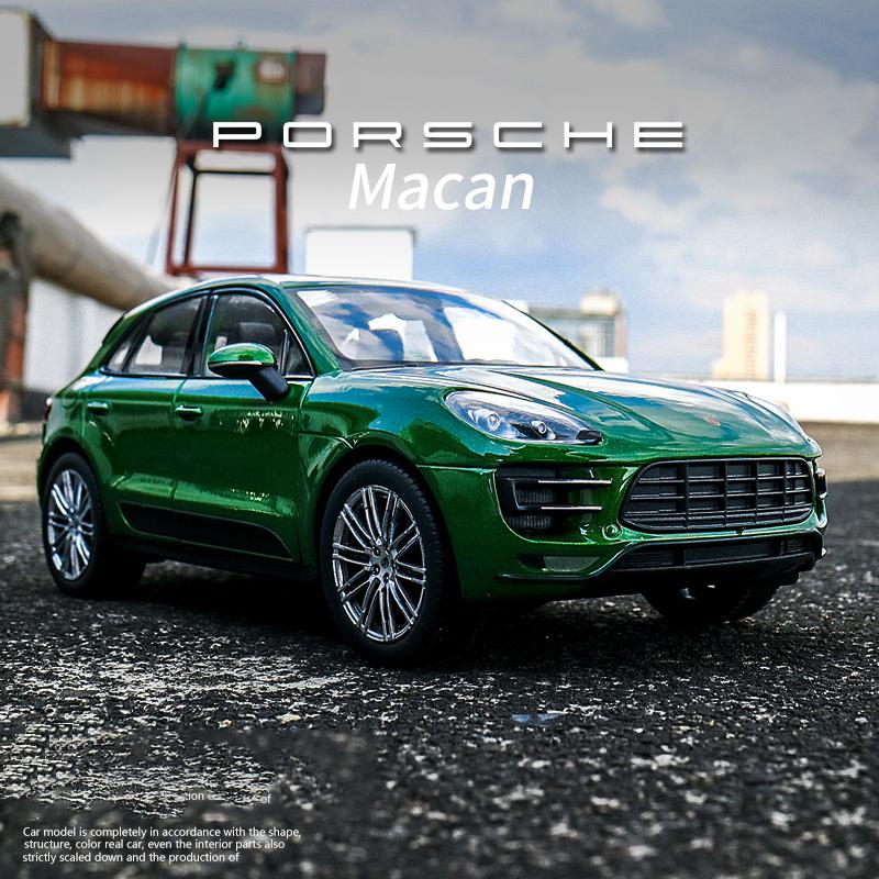 Welly 1/24 Porsche Macan Turbo SUV Alloy Car Diecasts & Toy Vehicles Car Model Miniature Scale Model Car Toy for Children
