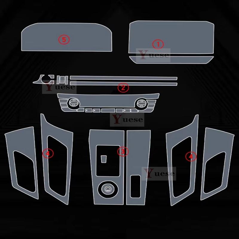 For Mitsubishi Outlander 2024 Car Interior Protector Sticker Center Control Navigation Car TPU Transparent Film