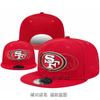 49Team Rugby Cap European and American Embroidered Baseball Cap for Women, Adjustable Duckbill Cap for Men, Hip-Hop Backless Hat