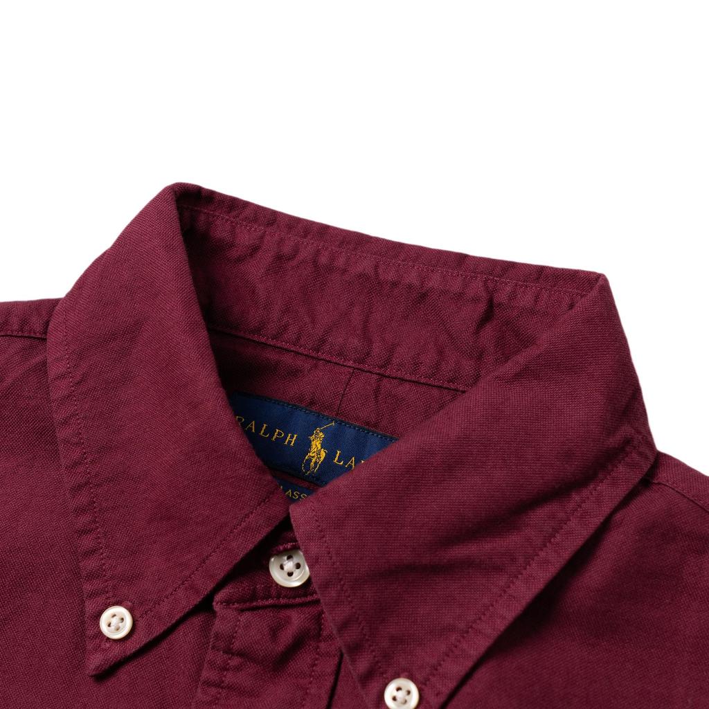 Polo Ralph Lauren Solid Logo Embroidered Long Sleeve Shirt Men Shirts MNPOWOV16821745-600