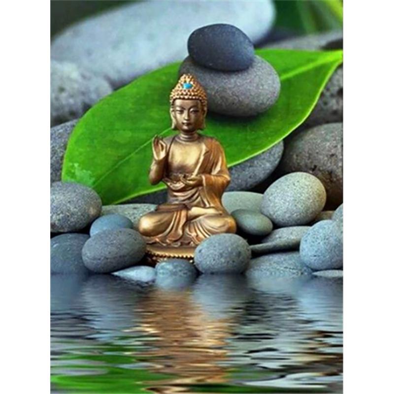 5D Diamond Painting Religion Full Round Buddha Statue Diamond Embroidery Cross Stitch Picture Of Rhinestone Home Decor