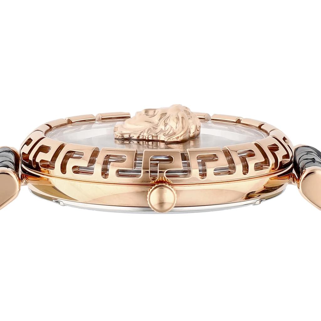 Часы Palazzo Empire Черный циферблат Нержавеющая сталь Сапфировое стекло Кварцевые 37 мм Швейцарские часы VEDV00719 [Versace] Женские [Товар]