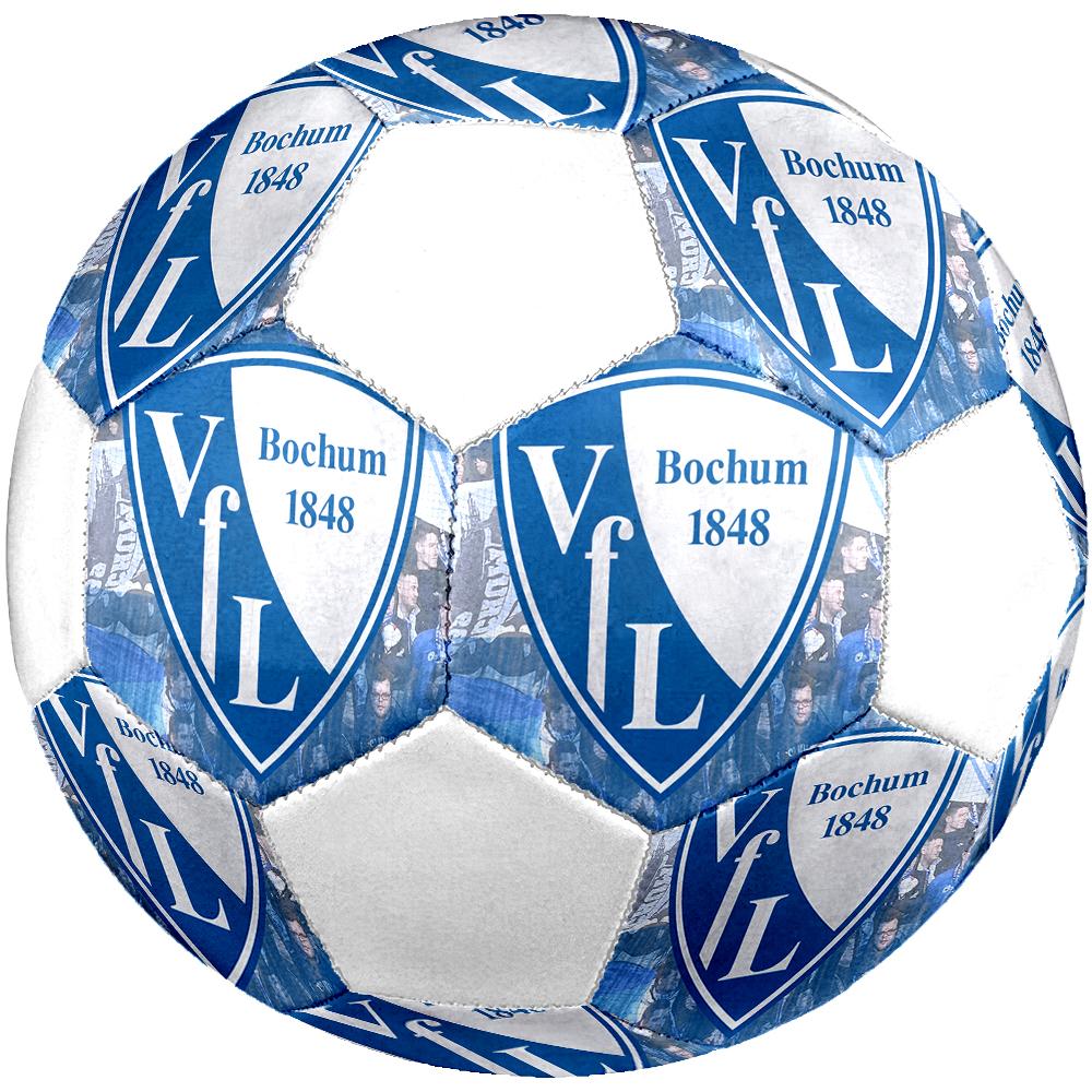 Футбольный мяч VfL Bochum 1848, разноцветный, подходит для всех возрастов, сшит машинной строчкой, материал ПВХ, соревновательного уровня, прочный и с высоким отскоком