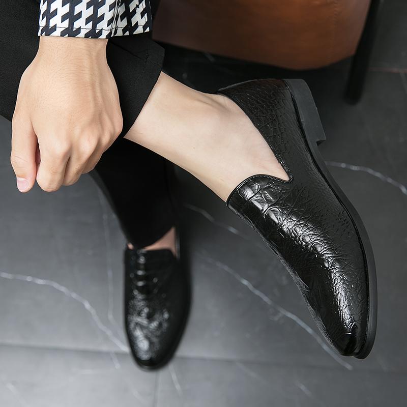Мужские туфли-лоферы кофейные туфли в стиле ретро для танцев деловые кожаные свадебные платья выпускные блейзеры смокинги удобные туфли для вечеринок для мужчин большой размер