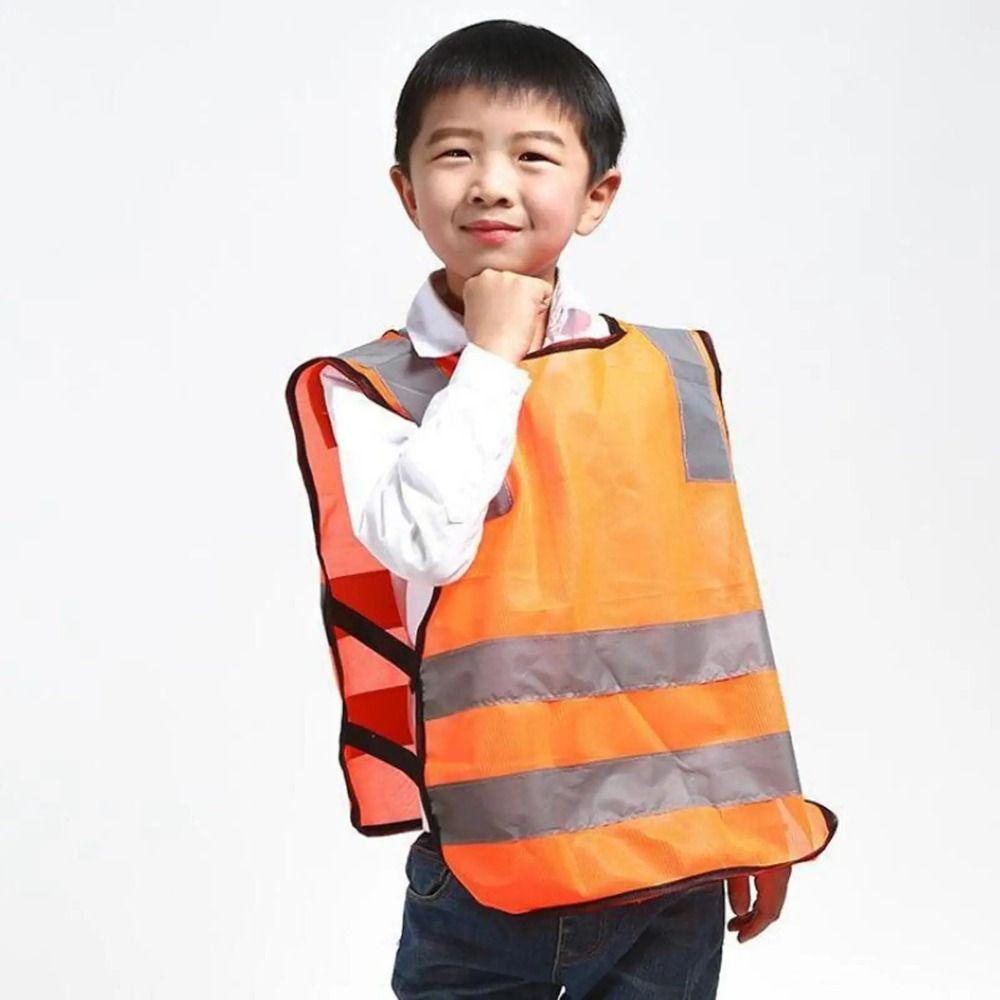 Breathable Reflective Vest Comfortable Traffic Waistcoat Casual Kids Safety Vest Outdoor
