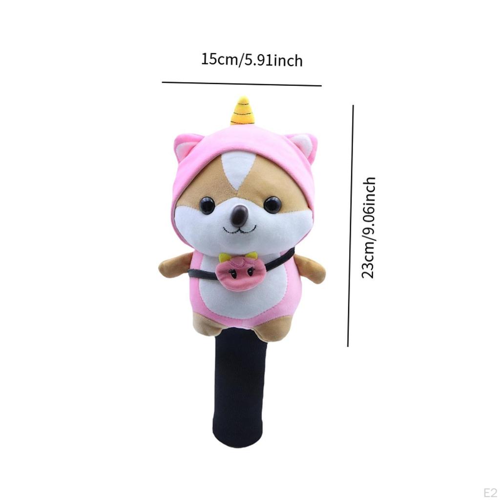 Stuffed Doll Golf Fairway Wood Headcover Sleeve Equipment Transport Protect Guard Cartoon