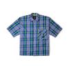 Tokyo Design Collective Клетчатая повседневная удобная рубашка с коротким рукавом рубашки унисекс синяя клетка VN000H2RCYG