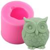 Silicone Mold 3D Owl Animal Resin Candle Fondant Chocolate Candy Cake Molds Baking Decorating Tools