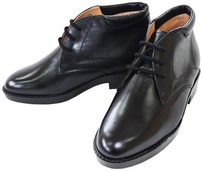 Обувь Secret Boots 7 см Desert Boots Outer Feather Cowhide Натуральная кожа Made in Japan Soft Lace Up 350 Black cm [Kitajima Industry] Мужские 26,5