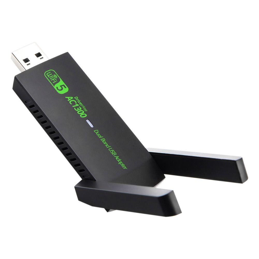 USB Сетевая карта Двухдиапазонная 2.4 ГГц/5 ГГц Беспроводной приемник-передатчик Для настольного ПК, ноутбука