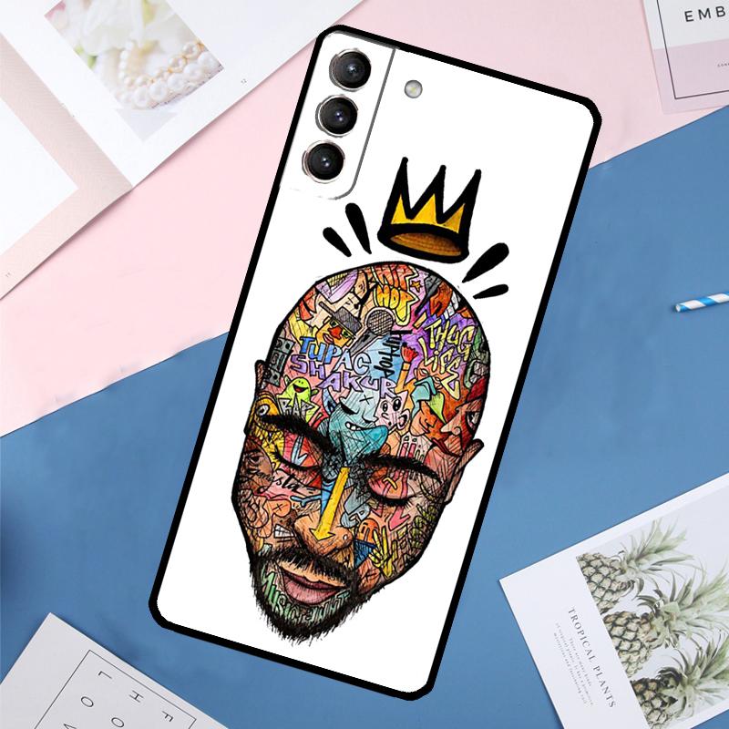 Чехол Tupac 2Pac Shakur для Samsung Galaxy S25 Ultra S21 S22 S24 S23 Ultra S9 S10 Plus S21 FE S25 FE Задняя крышка