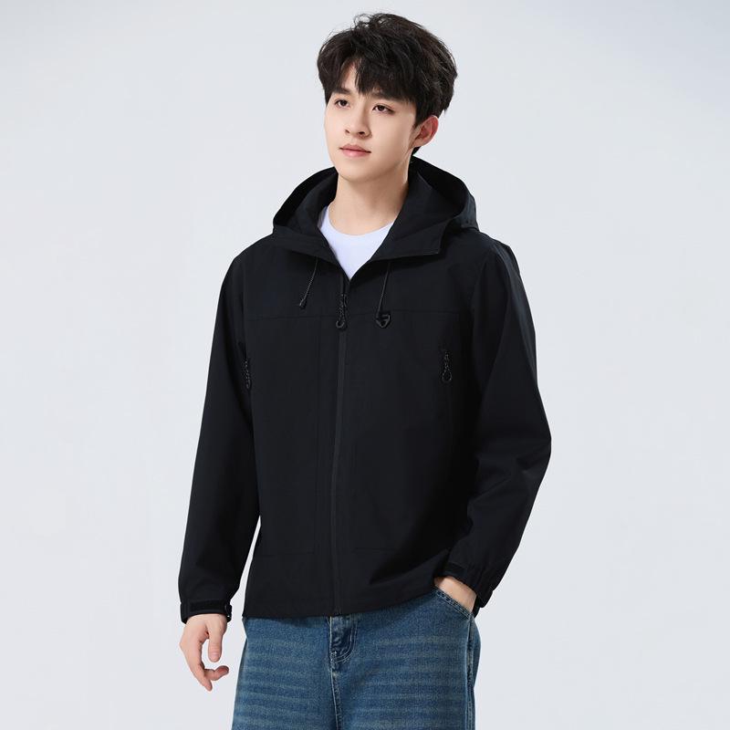 2025 Весенняя Уличная Модная Ветровка с Капюшоном для Пар - Стильная Куртка для Пеших Прогулок и Альпинизма