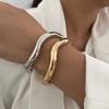 Популярный стиль ювелирных изделий неровный волнистый сплав открытый браслет новый персонализированный женский браслет
