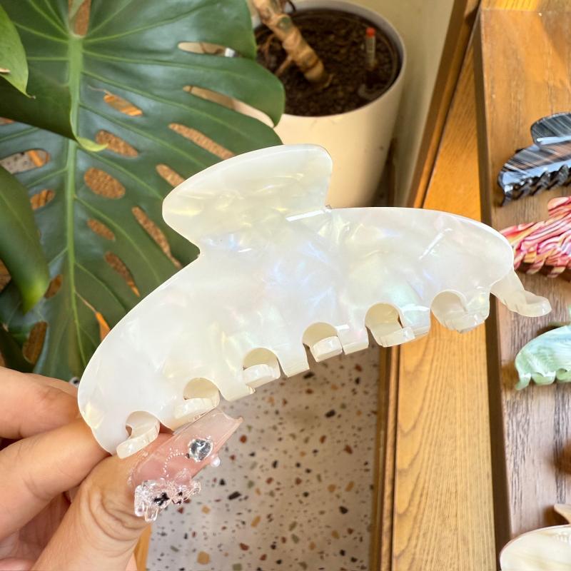 Acetate Hair Claw Clip 10.5cm Minimalist Geometric Pattern Updo Holder Sweet Cool Style Hair Grip Accessory for Women Unisex