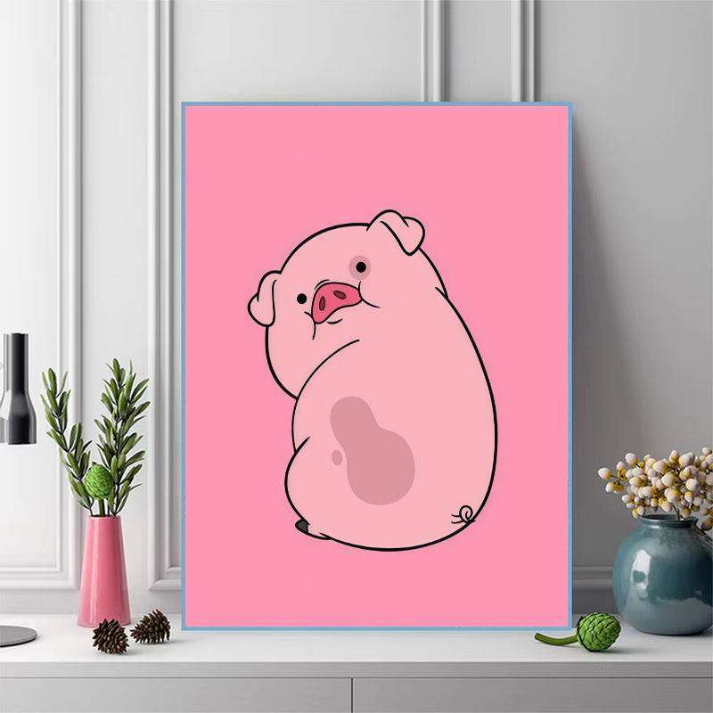 Waddles Pattern 3pcs 100% Round Full Drill 5D DIY Diamond Painting Embroidery Cross Stitch Rhinestone Décor