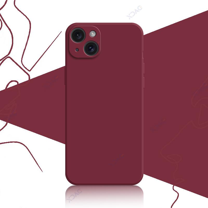 Роскошный мягкий чехол для iPhone 14 15 Pro Max Plus 5G 360 Edge защитный жидкий силиконовый корпус для мобильного телефона