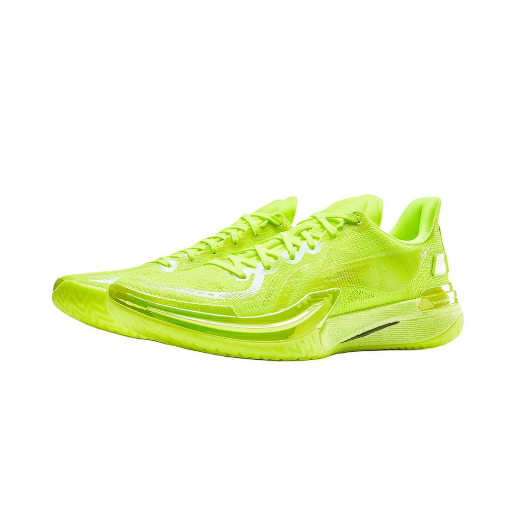 Li Ning Gamma Баскетбольные кроссовки Мужские Низкие Флуоресцентный Желто-Зеленый ABAV035-30