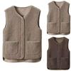 Women's Lambswool Vest Pellet Fleece Lambswool Fashion Vest Vests