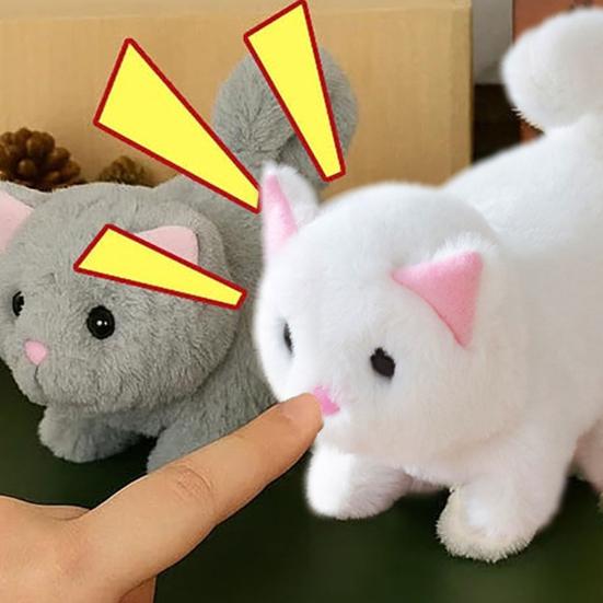 Реалистичная плюшевая игрушка-кошка для детей, похожая на котенка, для малышей и мальчиков.