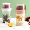 1 шт., чашка для завтрака, фруктов, овсянки, йогурта, салата с крышкой и ложкой, двухслойная коробка для хранения еды, коробка для бенто, коническая чаша для фитнеса с пониженным содержанием жира