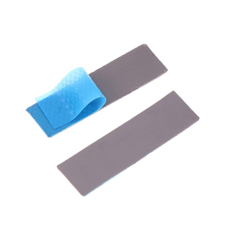 2Pcs 15W M.2 Thermal Pad Conductive Pad Sheet 0.5/1.0/1.5Mm Silicon Ssd Thermal Pad Adhesive Insulating Thermal Pad For Laptop