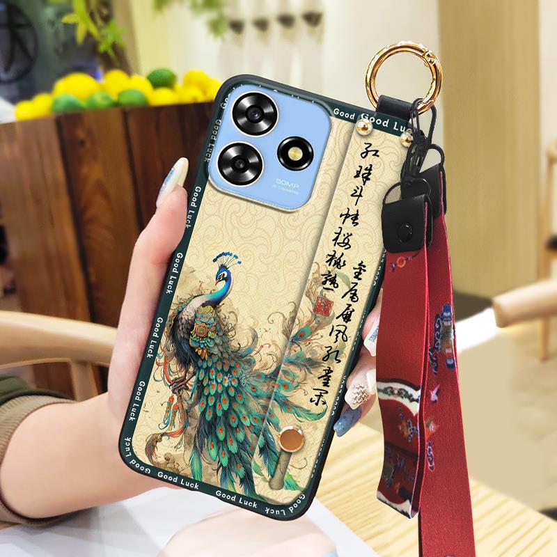 Грязеотталкивающий чехол-браслет для телефона ZTE Blade A73 4G/V50 Smart, водонепроницаемая защитная пыленепроницаемая задняя крышка со шнурком