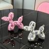 Елочное украшение Disco Dog, Максималистская статуэтка собаки-шарика для мамы и папы собак, Эстетичный декор в виде диско-шара, Преппи-декор для квартиры, Милый декор для комнаты и