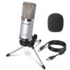 Microphone PC USB Microphone Condenser Microphone Alvoxcon Distribution Microphone Unidirectional Compatible with Windows Mac OS PS4 Easy Connection