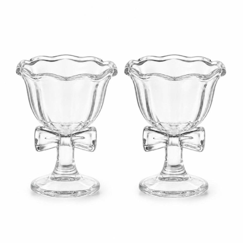 2 Pcs Large Size Coffee Mug High Borosilicate Glass Goblet Cute Cold Drink Cup for Girls