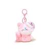 Sleeping Cat Plush Keychain With Pillow Hugging Design For Gift Decoration And