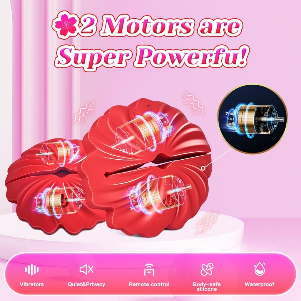 Nipple Vibrator Toy Nipple Clamps BDSM 9 Vibration Modes, Nipple G-Spot Stimulation, Adult Sex Toy Suitable for Women and Couples