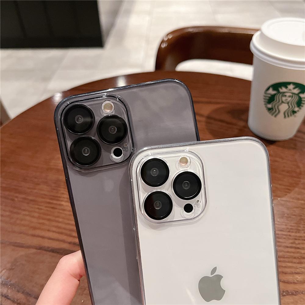 Прозрачный ультратонкий противоударный жесткий чехол с полной защитой для Iphone 13 12 Pro Max 12pro 13pro, кожный покров со стеклянной пленкой для объектива