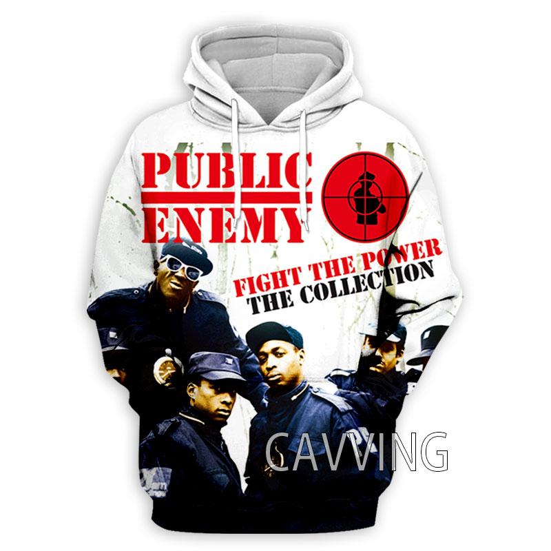 Новая Мода Женские/Мужские 3D Принт Public Enemy Худи Толстовки с Капюшоном Харадзюку Худи Толстовки Топы Одежда