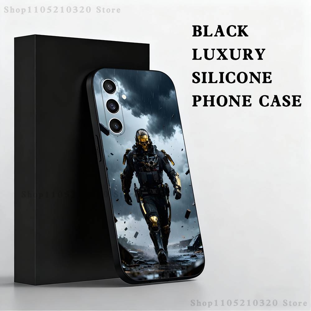 Чехол для телефона Delta Force Для Samsung S25,S24,S21,S22,S23,S30,Ultra,S20,Plus,Fe,Lite,Note,10,9,5G Черная крышка
