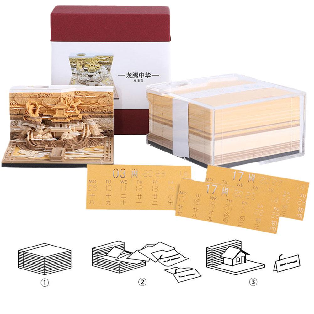 3D блокноты ретро-строительные кубики блокноты наклейки для заметок подарки офис для друзей новинка N5O1