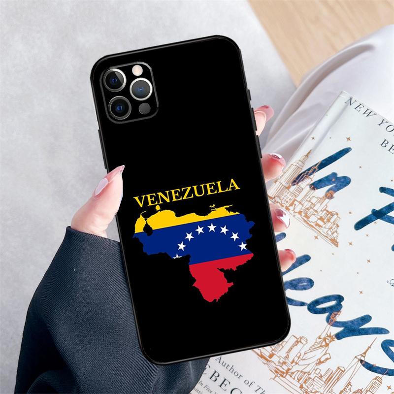 Venezuela Flag Phone Case For iPhone 16 15 Pro Max 11 12 13 Mini 14 Pro Max XR 15 16 Plus 16e Cover Coque