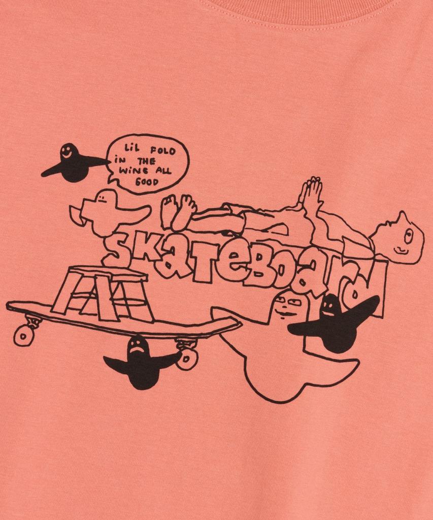 Mark Gonzales Графическая футболка с длинным рукавом Mg Collage - Розовый